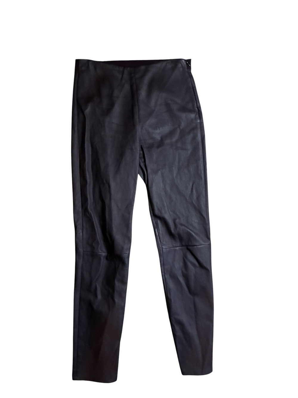 Brown Faux Leather Skinny Pants